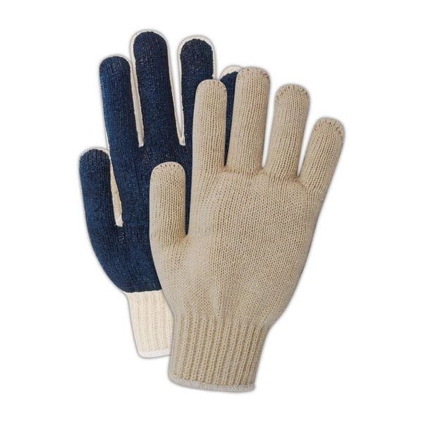 Coated Gloves, Natural, Men's (Fits Large) 12 PK